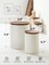 Food Storage Containers with Airtight Lids, 78/25 oz Ceramic Flour and Sugar Canisters Sets, Embossed Large Jars for Pasta, Oats, Coffee Bean, Cookies, Rice, Grains, Tea - Set of 2, Clover